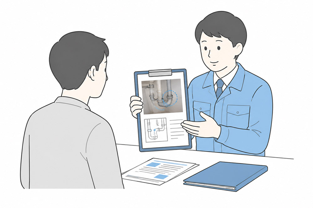 原因を特定しわかりやすくご説明